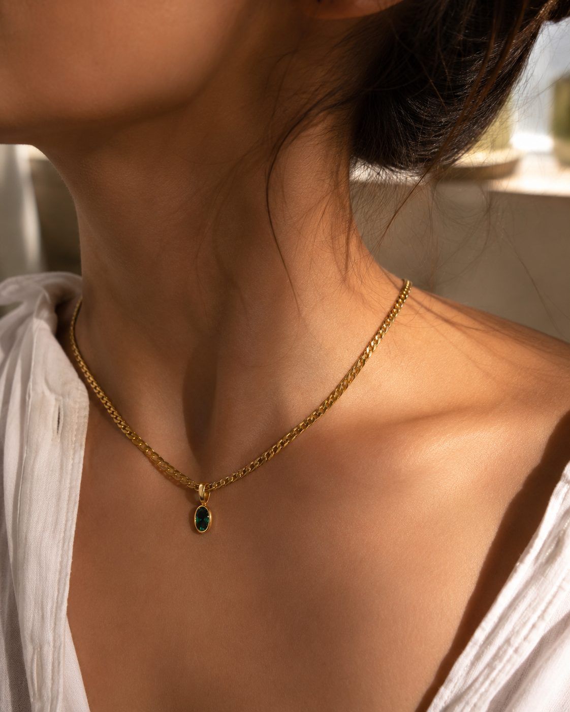Sage Emerald Necklace