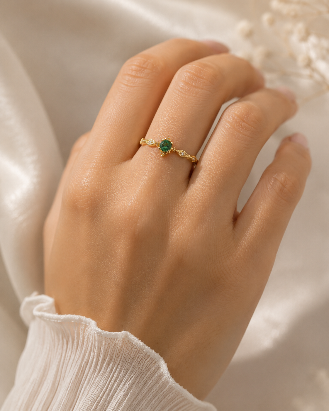 Sage Crown Ring
