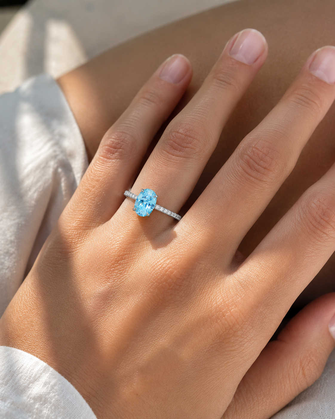 Ocean Oval Ring