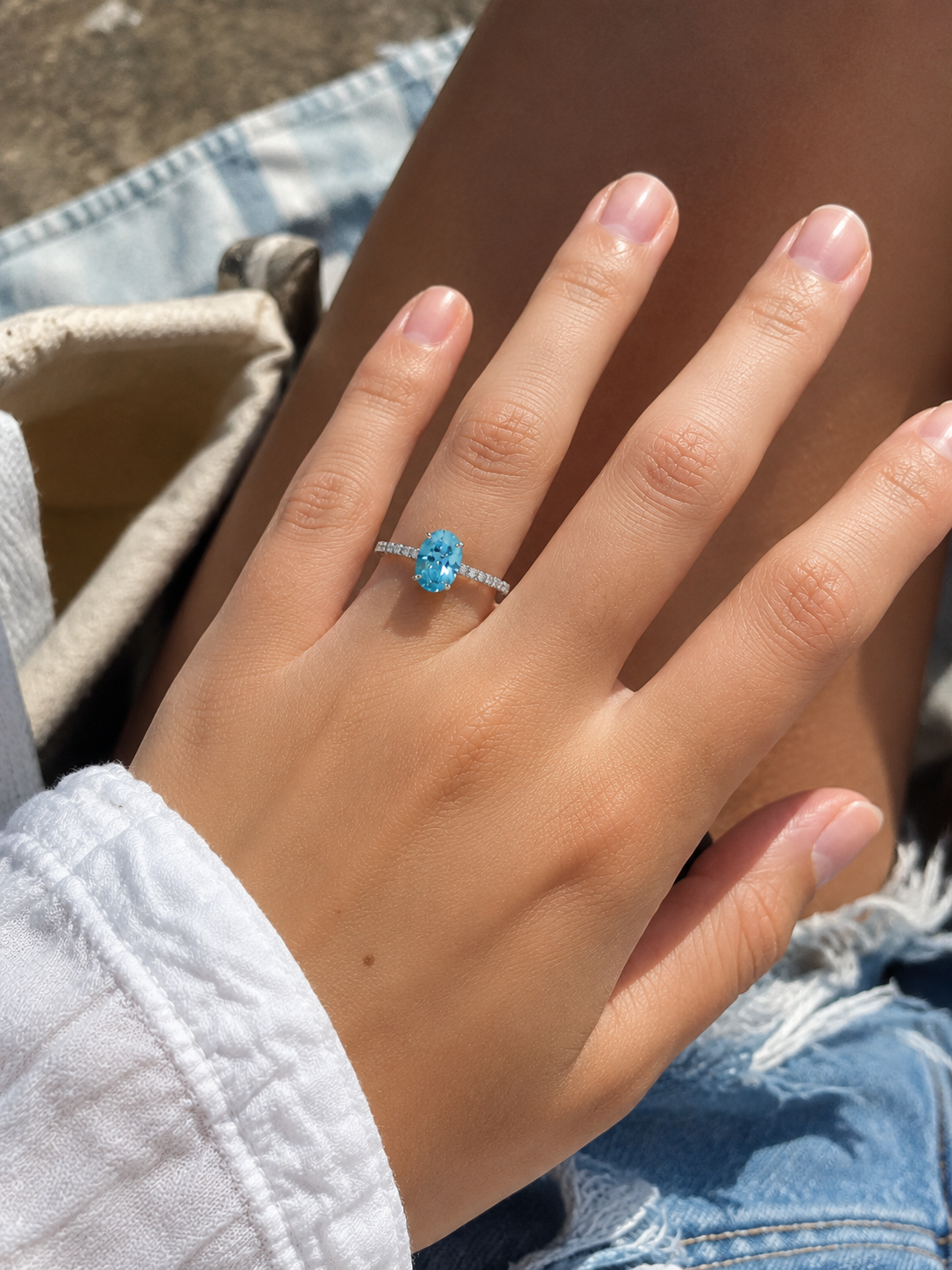 Ocean Oval Ring