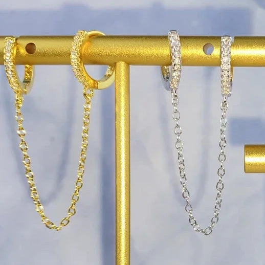 1PCS Double Hoop Earring