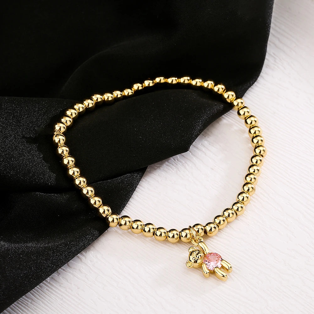 Bear Beaded Bracelet – Cute Charm