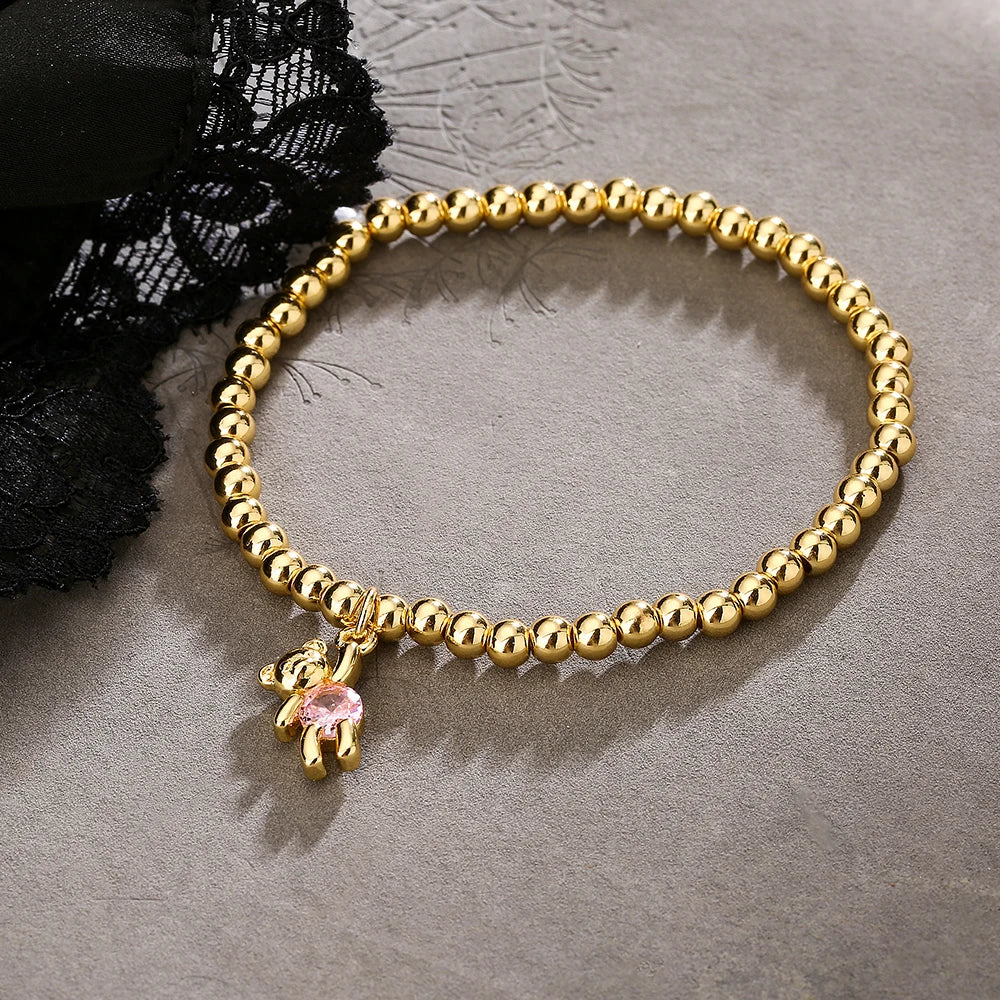 Bear Beaded Bracelet – Cute Charm