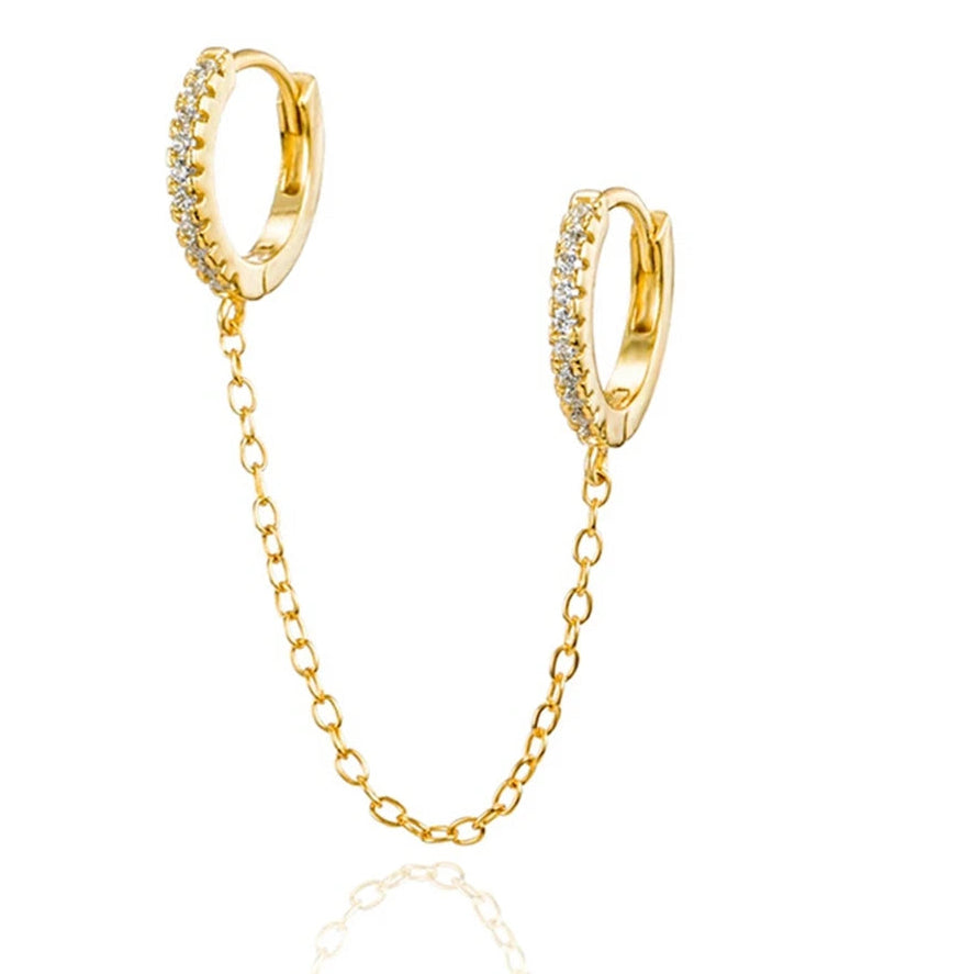 1PCS Double Hoop Earring