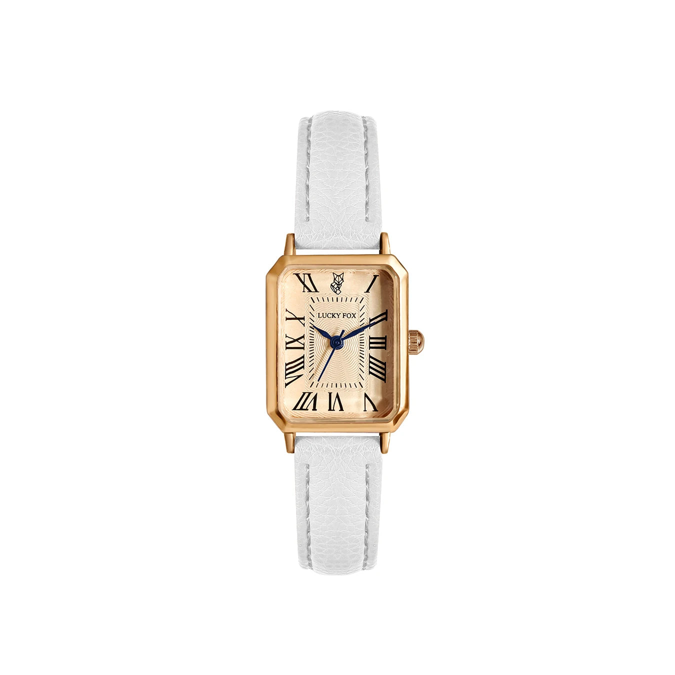Women’s Retro Square Quartz Watch – Digital Dial with Leather Strap