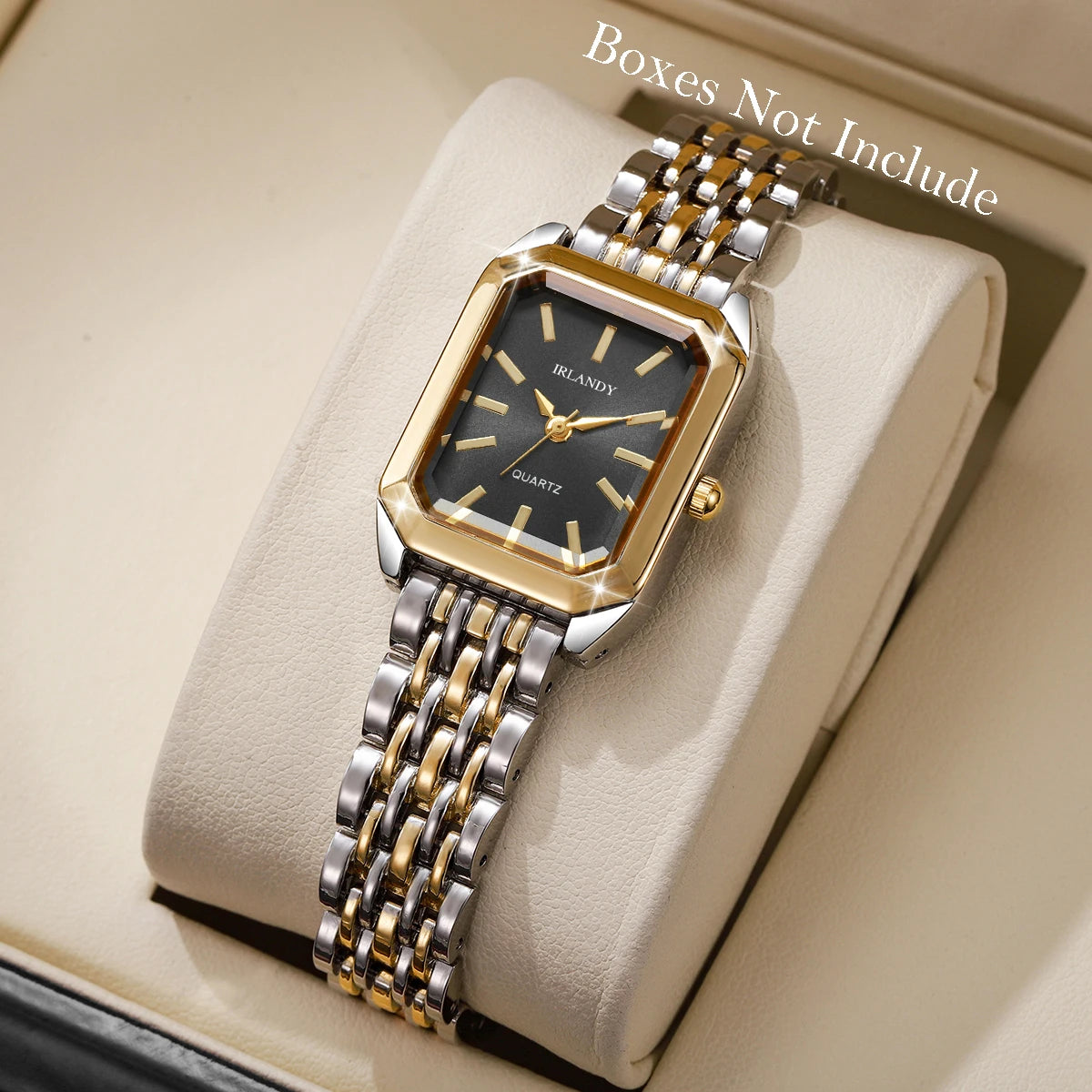 Women’s Rectangle Quartz Watch stainless Steel Strap