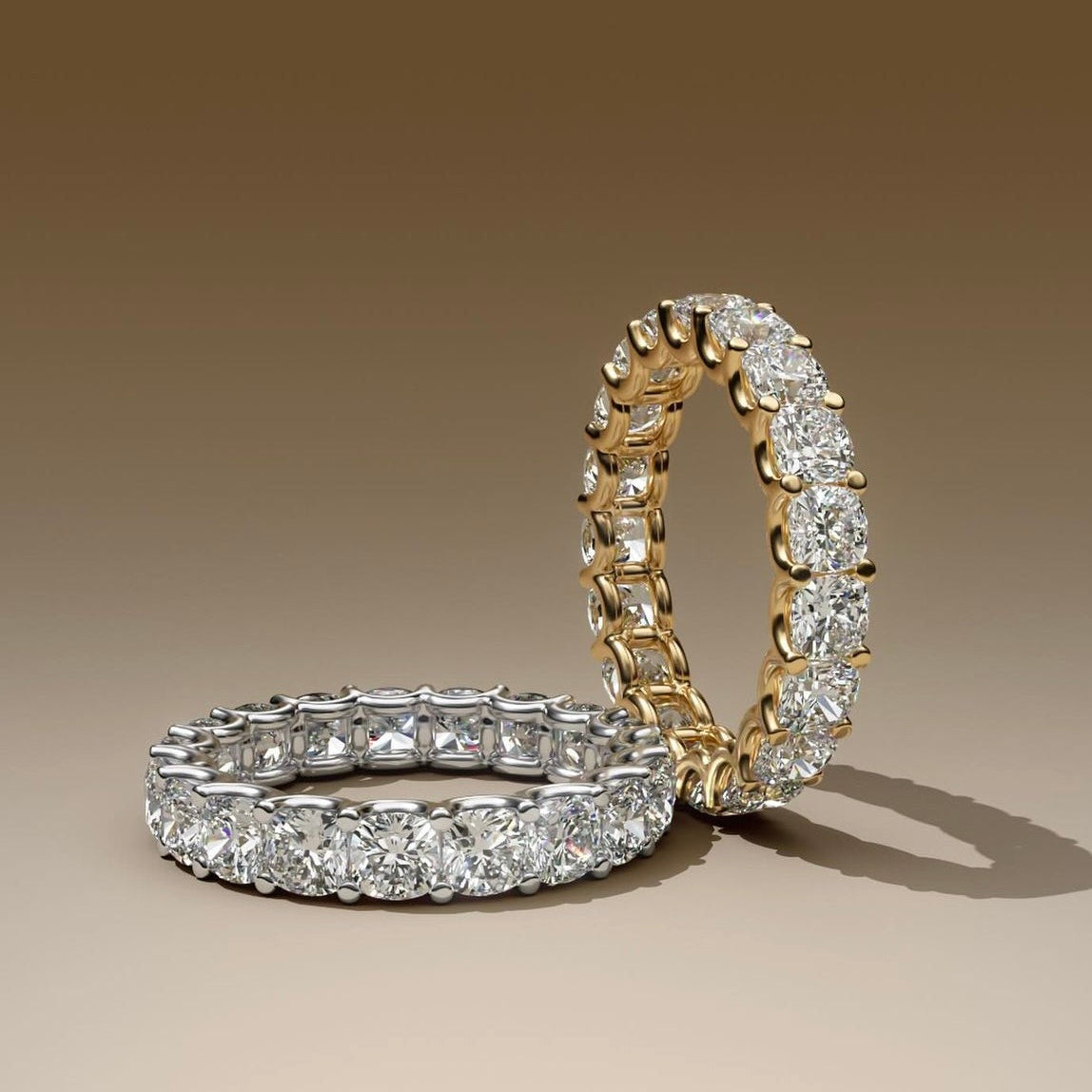 925 Sterling Silver Single Row Zircon Ring classic Wedding & Engagement Style