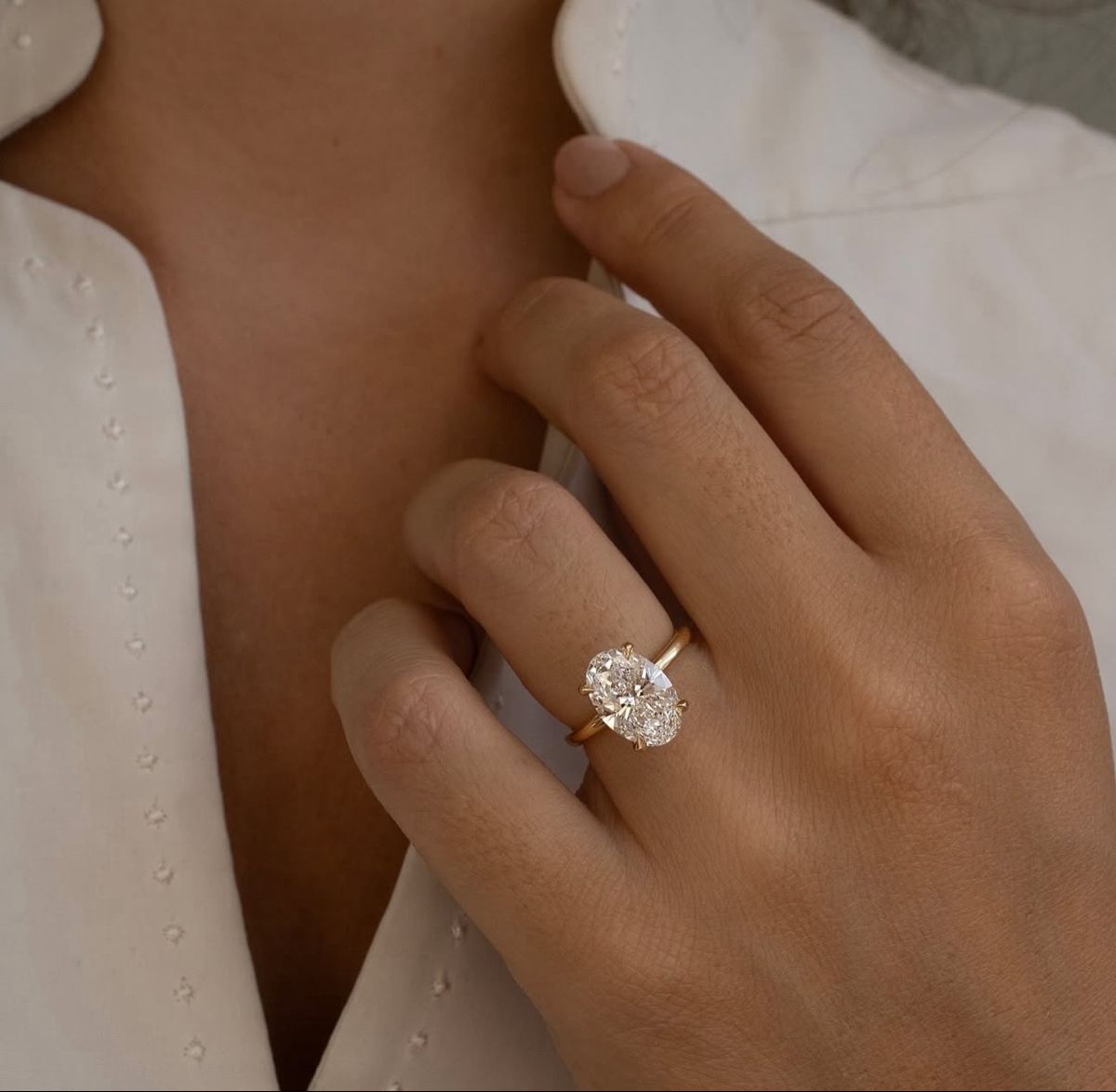 Marquise Cut Moissanite Engagement Ring 925 Sterling Silver with GRA Certificate